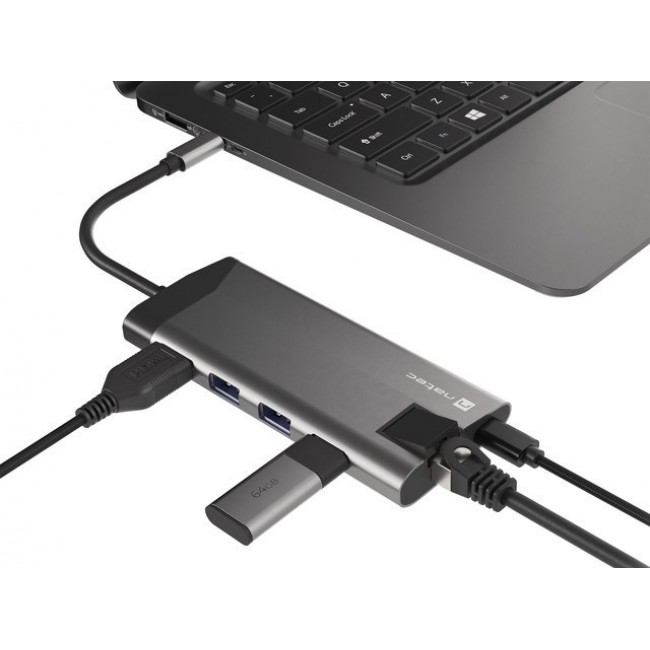 NATEC Fowler Plus USB Type-C Black, Grey