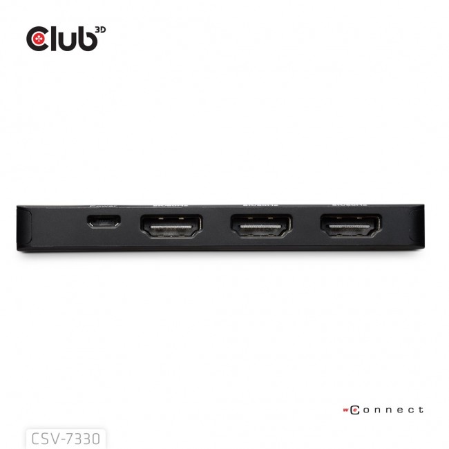 CLUB3D DisplayPort to Triple HDMI 8K60Hz Hub