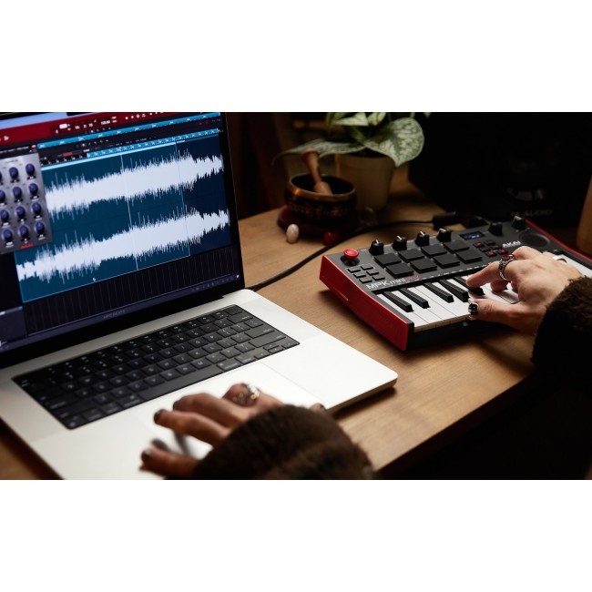 AKAI MPK Mini Play MK3 Control keyboard Pad controller MIDI USB Black, Red AKAI MPK Mini Play MK3 Control keyboard Pad controller MIDI USB Black, Red