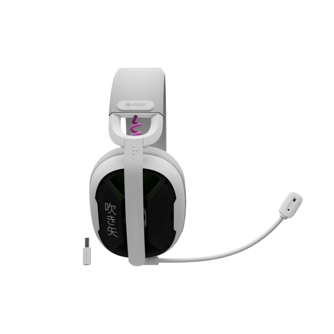FURY FUKIYA F6 WIRELESS HEADPHONES, WHITE