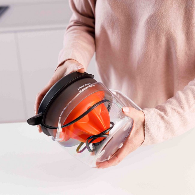 Taurus CITRUS COMPACT Hand juicer 30 W Black, Orange, Transparent