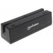 Manhattan USB-A Magnetic Strip Card Reader, Triple Track Reader, Keyboard Wedge Decoder, Cable 1.5m, Black, Three Year Warranty
