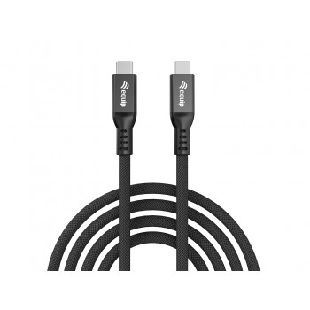 Equip USB 4 C to C Cable, 1.2m, PD240W, 8K/60Hz, 80Gbps, Black