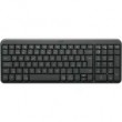 Logitech K250 keyboard RF Wireless + Bluetooth US International Graphite