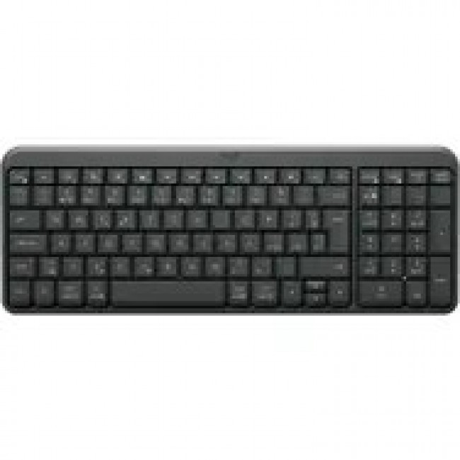 Logitech K250 keyboard RF Wireless + Bluetooth US International Graphite