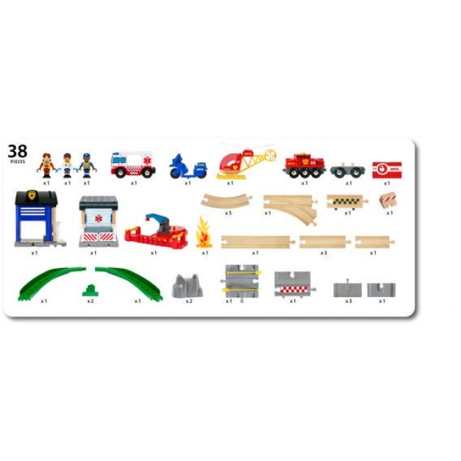 BRIO Rescue Team Train Set
