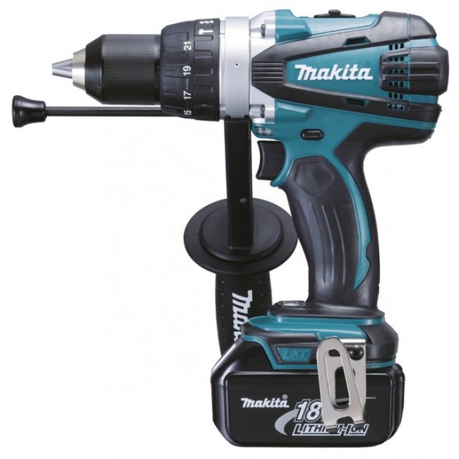 Makita DHP458RTJ drill 2000 RPM Black, Blue Makita DHP458RTJ drill 2000 RPM Black, Blue