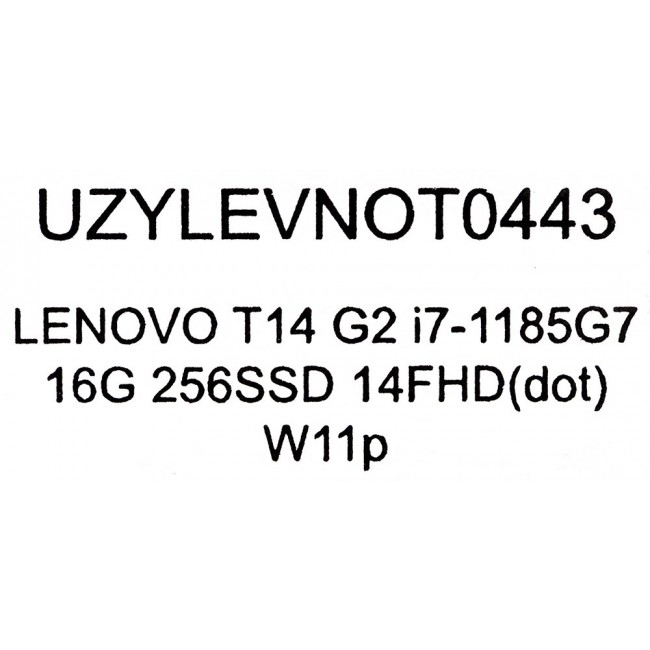 LENOVO ThinkPad T14 G2 i7-1185G7 16GB 256GB SSD 14