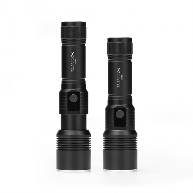 Montis Taktyczna ręczna latarka akumulatorowa LED MT159 Black Hand flashlight Montis Taktyczna ręczna latarka akumulatorowa LED MT159 Black Hand flashlight