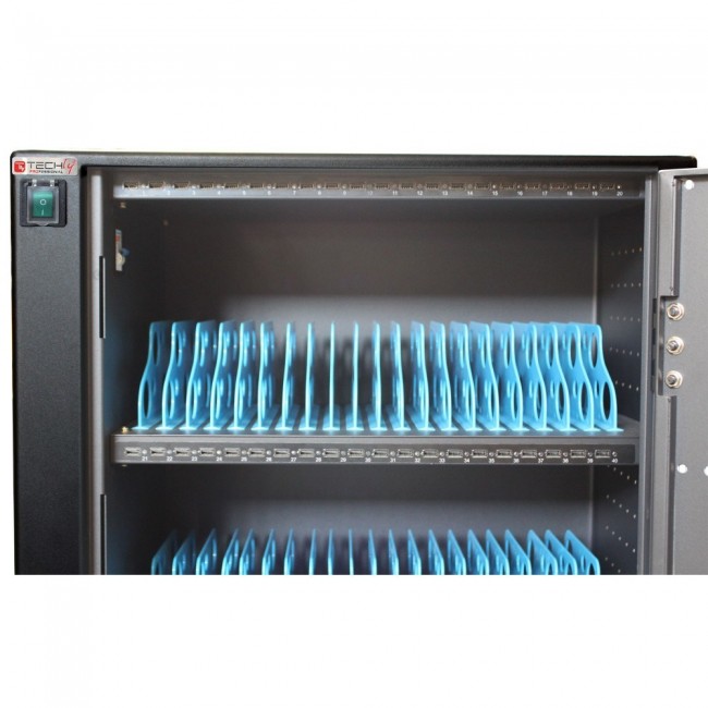 Techly Charging Station Trolley 80 USB Notebook or Smartphone Black Techly Charging Station Trolley 80 USB Notebook or Smartphone Black