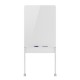 Ergo Office mobile dry erase board, vertical orientation, white, single sided, with shelf, board dimensions 1190x790mm, ER-305