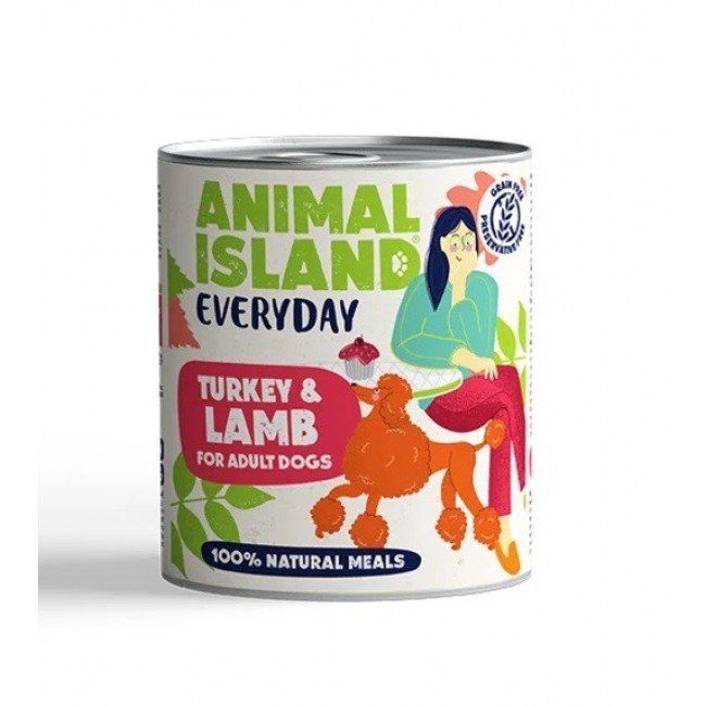 ANIMAL ISLAND Everyday Turkey and lamb - wet dog food - 800g ANIMAL ISLAND Everyday Turkey and lamb - wet dog food - 800g