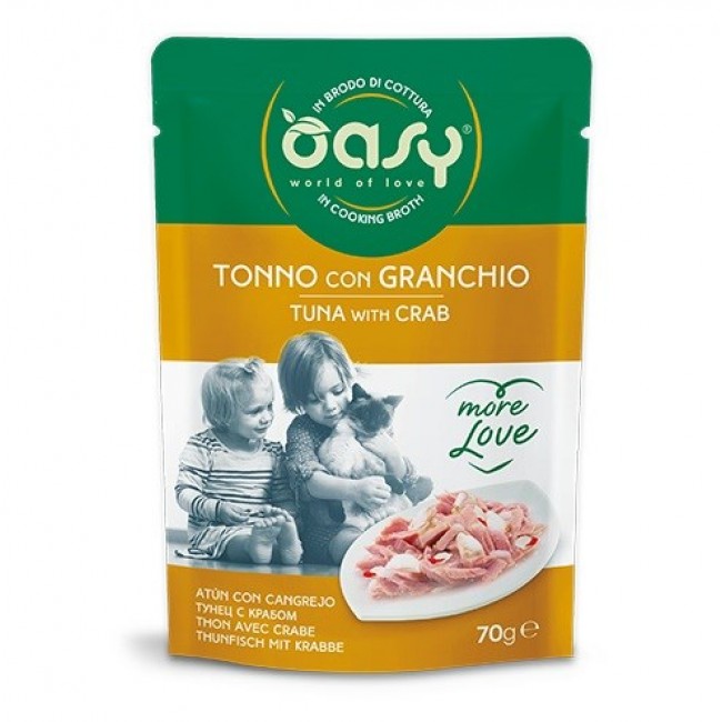 OASY More Love Tuna with crab - wet cat food - 70g