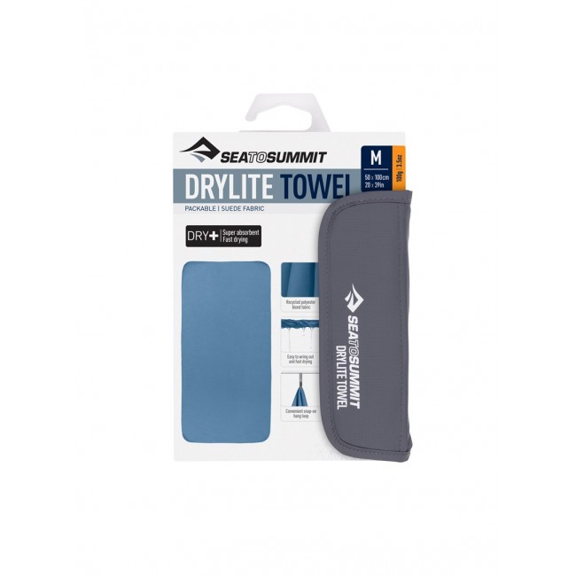 Sea To Summit Drylite Medium Mooonlight Quick-Drying Travel Towel 50 x 100 cm blue