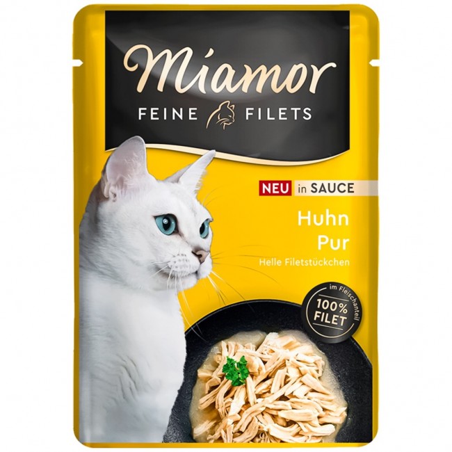 MIAMOR Feine Filets Chicken in sauce - wet cat food - 100g MIAMOR Feine Filets Chicken in sauce - wet cat food - 100g