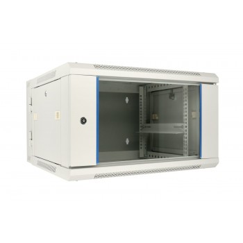 Extralink Rackmount cabinet 6U 600x600 AZH Gray wall mounted, swing type