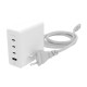 mophie Accessories-Wall Adapter-USB-C-PD-HUB-120W-GAN-White-EU(3xUSBC + 1xUSBA)