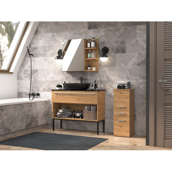 Topeshop NEL V DDS ARTISAN bathroom storage cabinet Oak