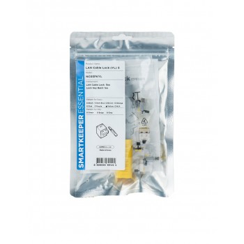 Smartkeeper NC03PKYL port blocker Port blocker + key RJ-45 Yellow 1 pc(s)