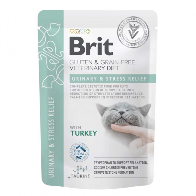 BRIT VD Urinary and Stress Relief Pouch - wet cat food - 12x85g BRIT VD Urinary and Stress Relief Pouch - wet cat food - 12x85g