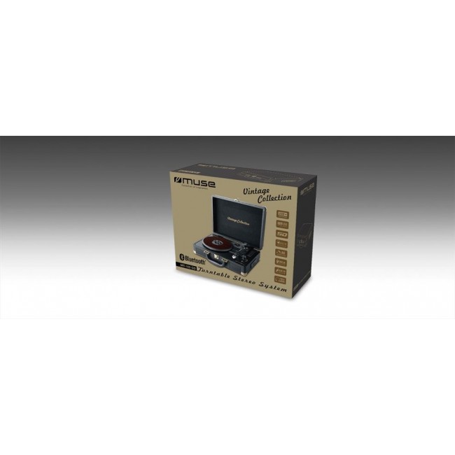 Muse MT-103 GD audio turntable Black