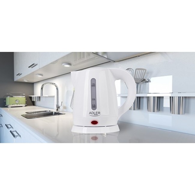 Adler AD 1272 electric kettle 1 L 1600 W Hazelnut, White Adler AD 1272 electric kettle 1 L 1600 W Hazelnut, White