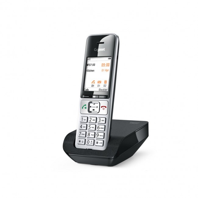 Gigaset COMFORT 500 DECT telephone Caller ID Black, Silver