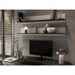 Cama 2-piece shelf SOHO 125x20x20 cashmere + black Cama 2-piece shelf SOHO 125x20x20 cashmere + black