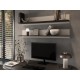 Cama 2-piece shelf SOHO 125x20x20 cashmere + black