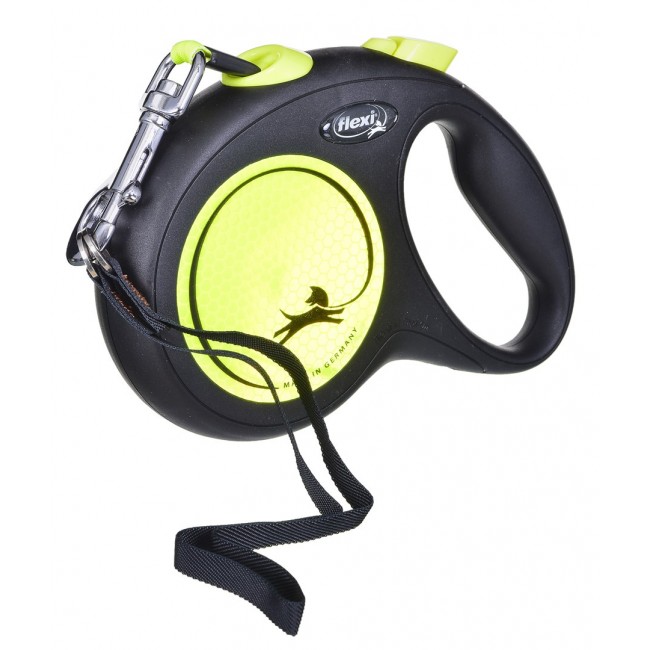 FLEXI New Neon L - retractable leash - 5 m