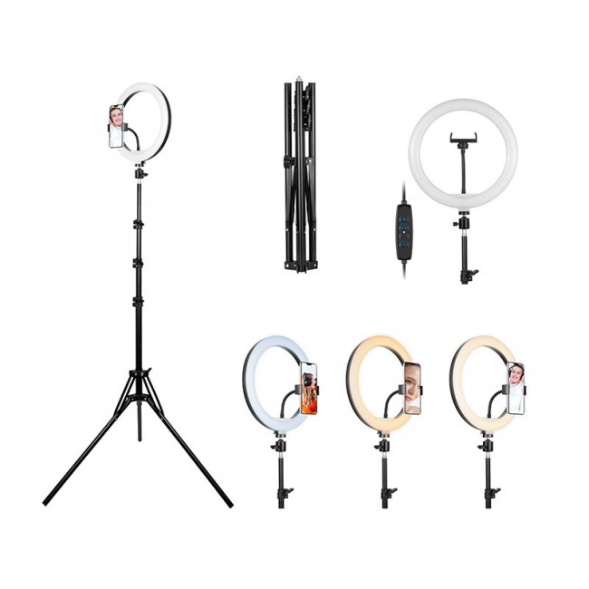 TRACER RING 30cm ring light with tripod 210cm