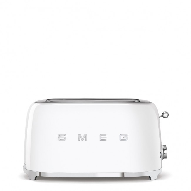 SMEG Toaster 2-slice 4-slot 50'Style White TSF02WHEU