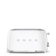 SMEG Toaster 2-slice 4-slot 50'Style White TSF02WHEU