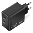 Lenovo Dual USB-C 65W GaN Charger Universal Black AC Indoor