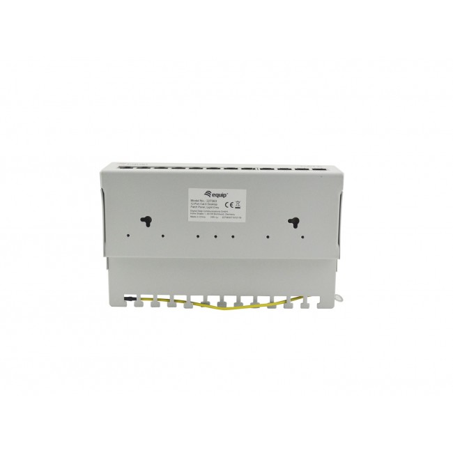 Equip 12-Port Cat.6 Desktop Patch Panel , Light Grey Equip 12-Port Cat.6 Desktop Patch Panel , Light Grey