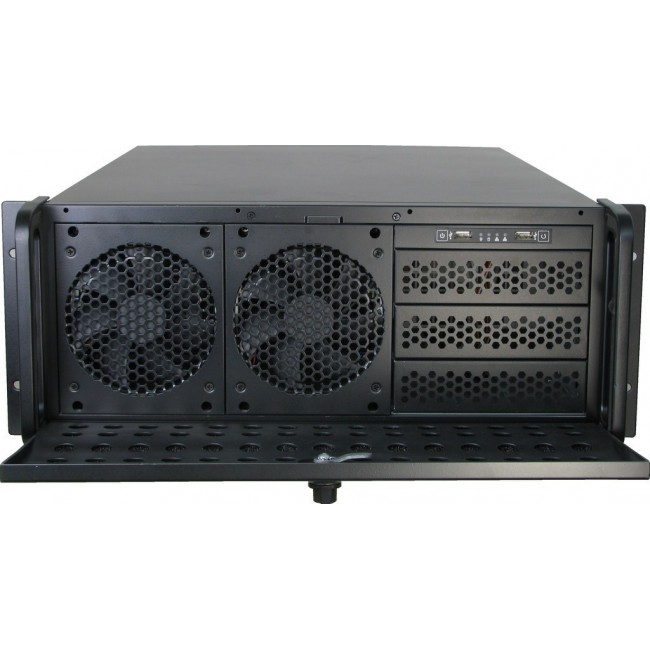 Inter-Tech IPC 4U-4129L Rack Metallic, Silver