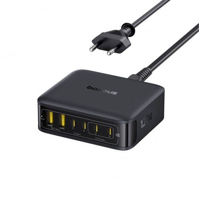 Baseus E0120T00 mobile device charger Universal Black AC Fast charging Indoor