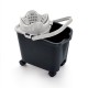 MERY Rectangular bucket on wheels 14 ltr with squeezer MERY Rectangular bucket on wheels 14 ltr with squeezer