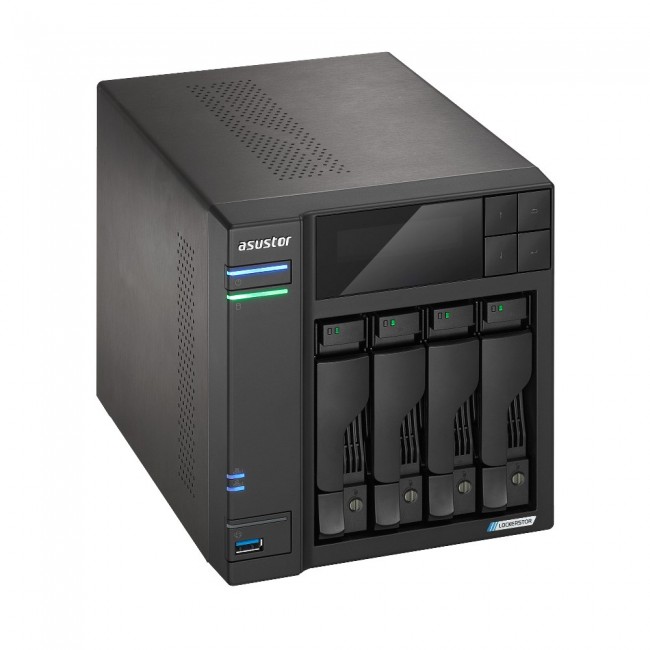 Asustor LOCKERSTOR 4 Gen2 (AS6704T) NAS Desktop Intel Celeron N N5105 4 GB DDR4 0 TB ADM Black