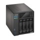 Asustor LOCKERSTOR 4 Gen2 (AS6704T) NAS Desktop Intel Celeron N N5105 4 GB DDR4 0 TB ADM Black