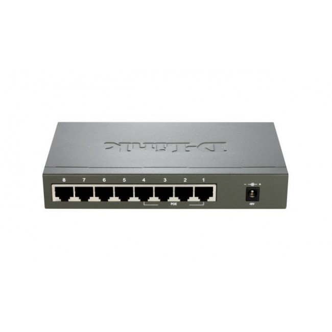 D-Link 8-port 10/100 Desktop Switch with 4 PoE Ports D-Link 8-port 10/100 Desktop Switch with 4 PoE Ports