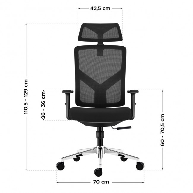 Manager 3.3 Black swivel chair
