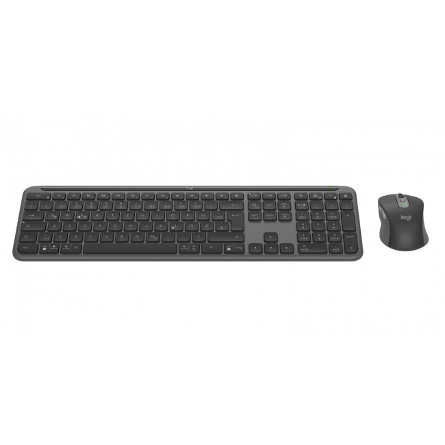 Logitech 920-012504 keyboard Mouse included Office RF Wireless + Bluetooth QWERTZ German Graphite