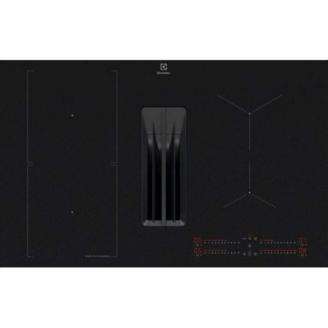 Induction hob with built-in extractor ELECTROLUX ECC83443CZ SaphirMatt black matt 80 cm