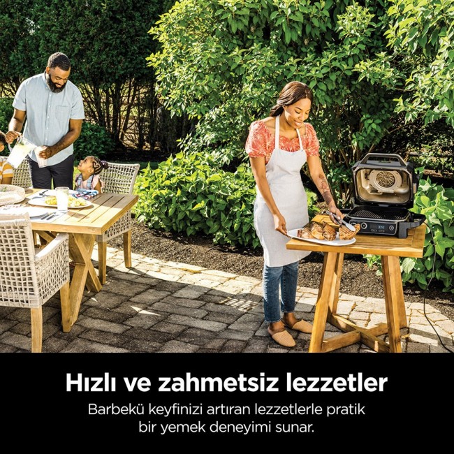 Ninja Woodfire Outdoor Grill contact grill