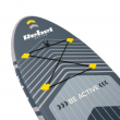 REBEL ACTIVE SMALL INFLATABLE SUP BOARD GRAY RBA-4511 REBEL ACTIVE SMALL INFLATABLE SUP BOARD GRAY RBA-4511