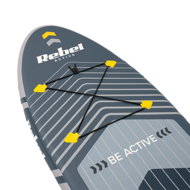REBEL ACTIVE SMALL INFLATABLE SUP BOARD GRAY RBA-4511 REBEL ACTIVE SMALL INFLATABLE SUP BOARD GRAY RBA-4511