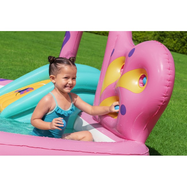 Bestway Butterfly Wonder Kids Inflatable Water Play Center and Pool 1.80 m x 1.80 m x 1.17 m Bestway Butterfly Wonder Kids Inflatable Water Play Center and Pool 1.80 m x 1.80 m x 1.17 m