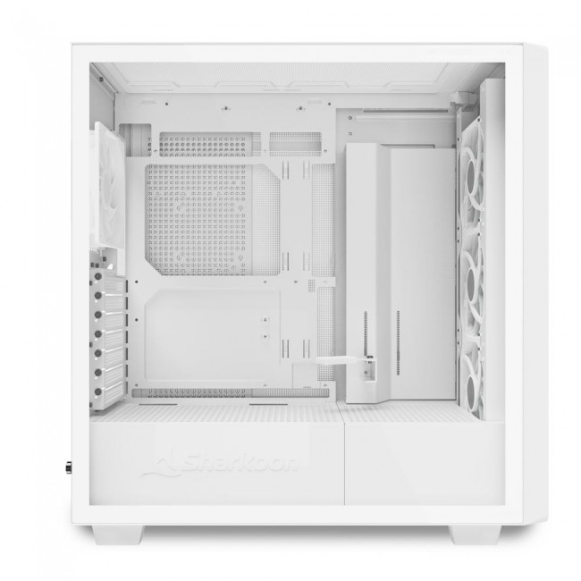 Sharkoon REBEL C70G RGB Full Tower White, Wood