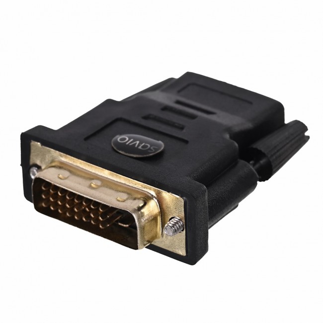 Savio CL-21 cable gender changer DVI HDMI Black